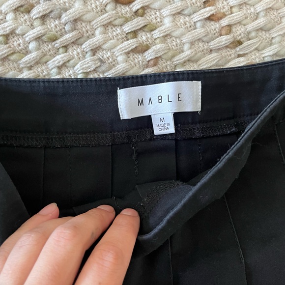 Black Pleated Mini Skirt - Picture 4 of 4